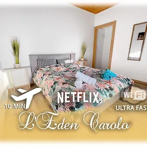 L'eden Carolo - Netflix, Wi-fi, 10min Aeroport, Parking Gratuit Apartment